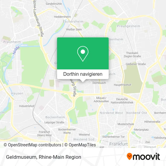 Geldmuseum Karte
