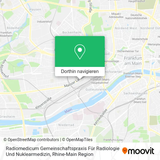 Radiomedicum Gemeinschaftspraxis Für Radiologie Und Nuklearmedizin Karte