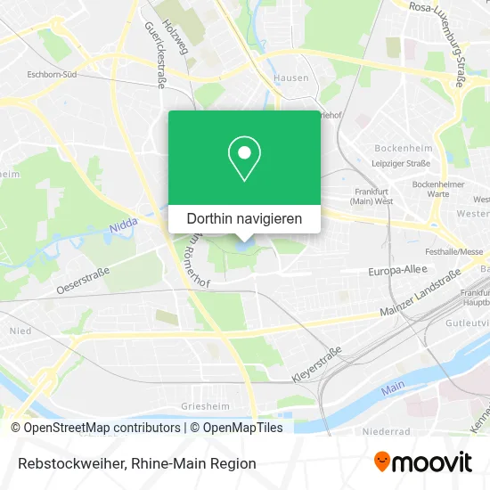 Rebstockweiher Karte