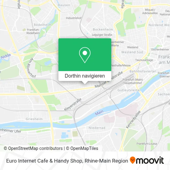 Euro Internet Cafe & Handy Shop Karte