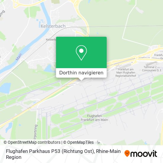 Flughafen Parkhaus P53 (Richtung Ost) Karte