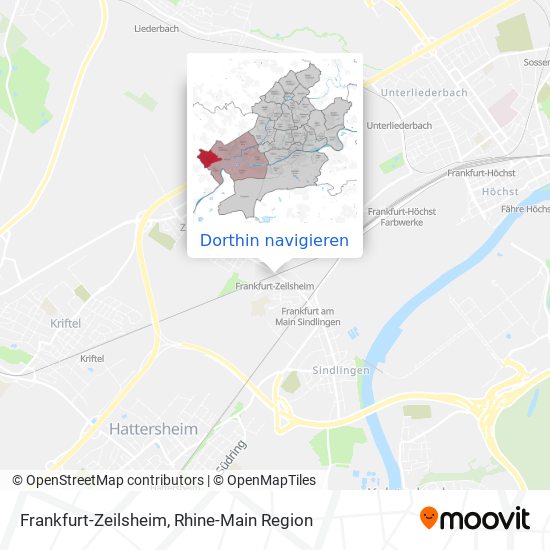 Frankfurt-Zeilsheim Karte