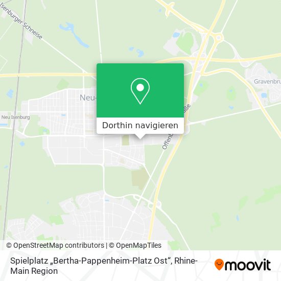 Spielplatz „Bertha-Pappenheim-Platz Ost“ Karte