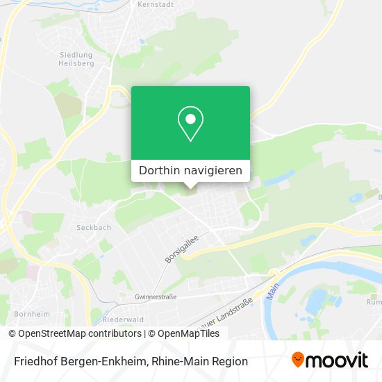 Friedhof Bergen-Enkheim Karte