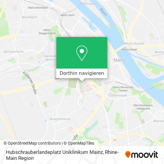 Hubschrauberlandeplatz Uniklinikum Mainz Karte