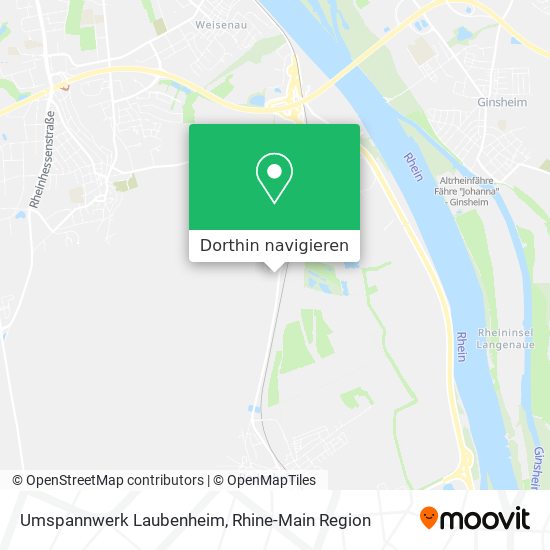 Umspannwerk Laubenheim Karte