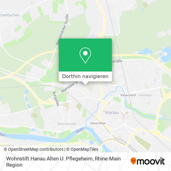 Wohnstift Hanau Alten U. Pflegeheim Karte