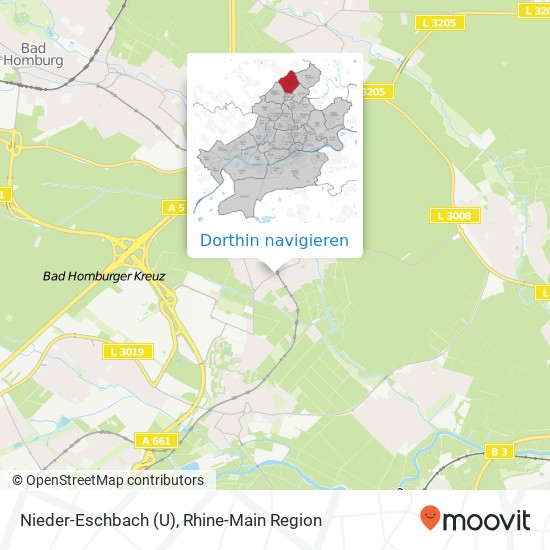 Nieder-Eschbach (U) Karte