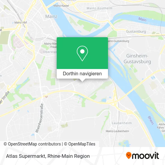 Atlas Supermarkt Karte