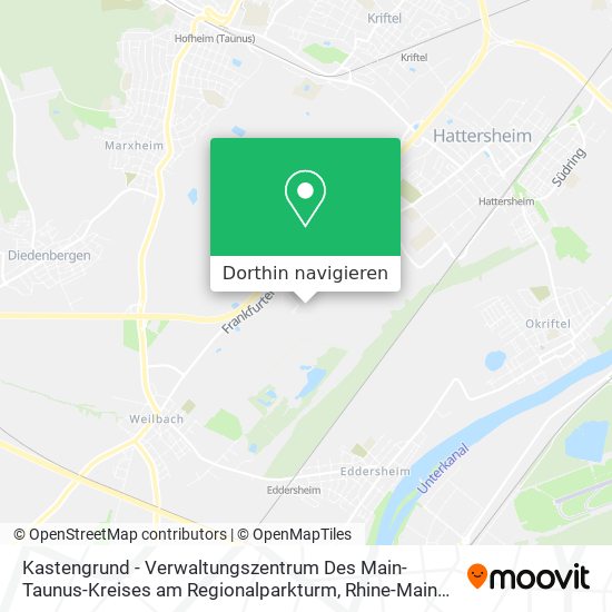Kastengrund - Verwaltungszentrum Des Main-Taunus-Kreises am Regionalparkturm Karte