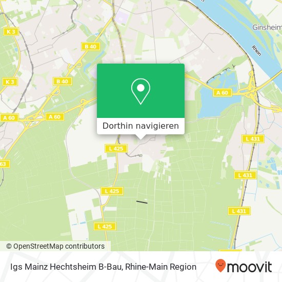 Igs Mainz Hechtsheim B-Bau Karte