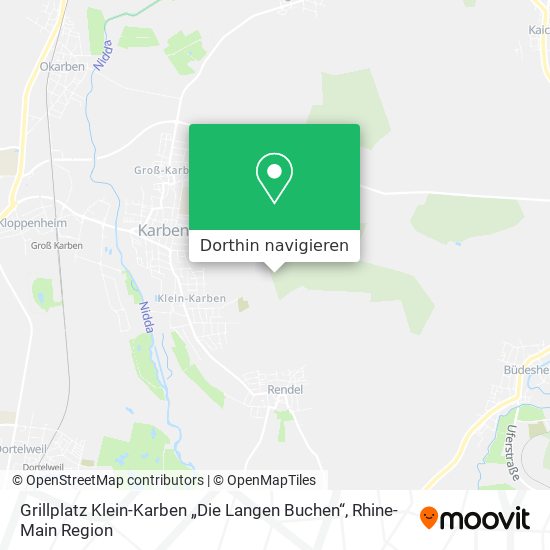 Grillplatz Klein-Karben „Die Langen Buchen“ Karte