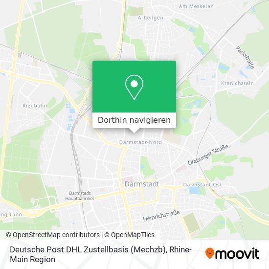 Deutsche Post DHL Zustellbasis (Mechzb) Karte