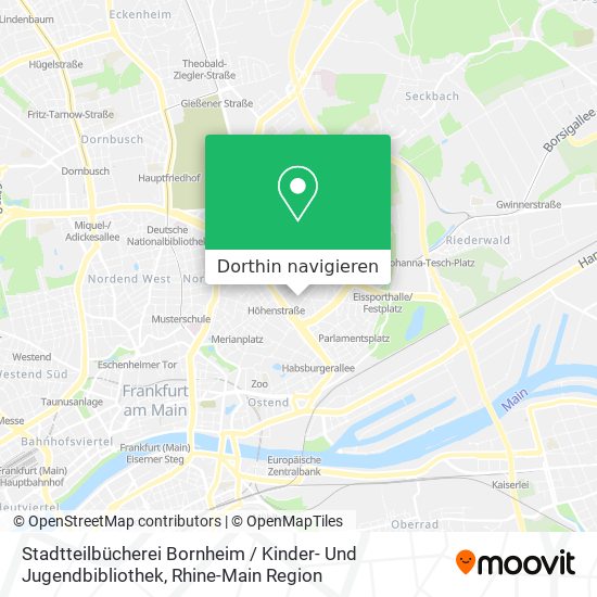 Stadtteilbücherei Bornheim / Kinder- Und Jugendbibliothek Karte