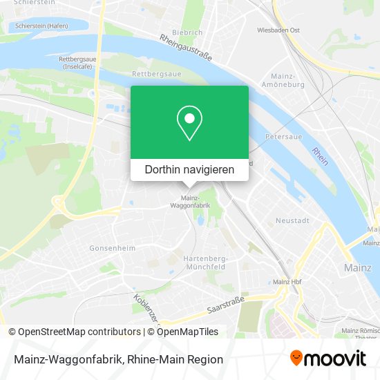 Mainz-Waggonfabrik Karte