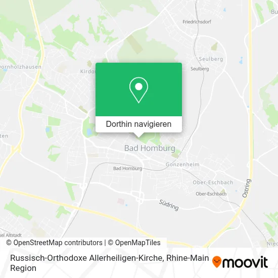 Russisch-Orthodoxe Allerheiligen-Kirche Karte