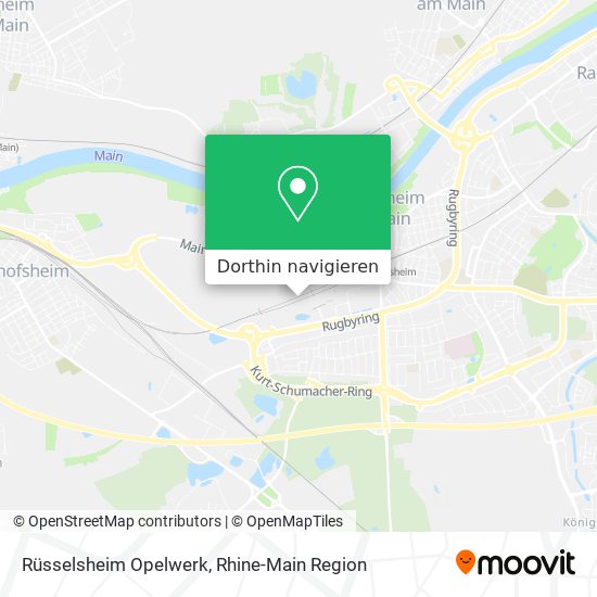 Rüsselsheim Opelwerk Karte