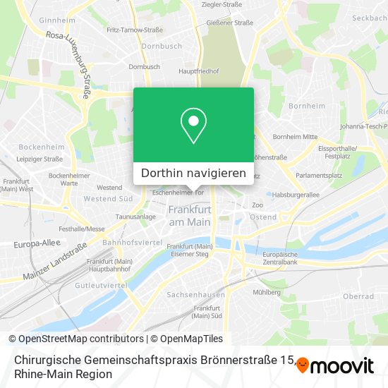 Chirurgische Gemeinschaftspraxis Brönnerstraße 15 Karte