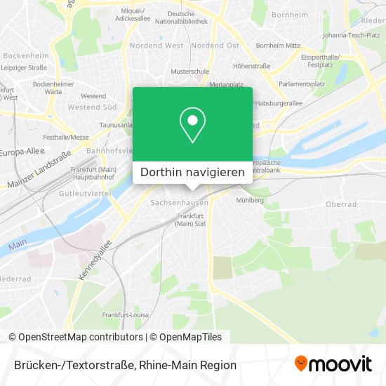 Brücken-/Textorstraße Karte