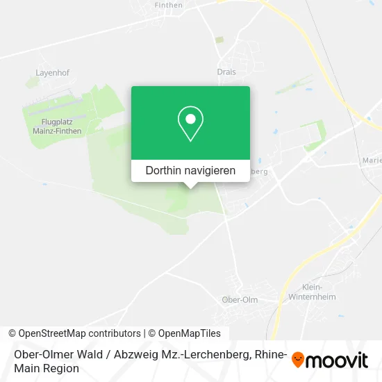 Ober-Olmer Wald / Abzweig Mz.-Lerchenberg Karte