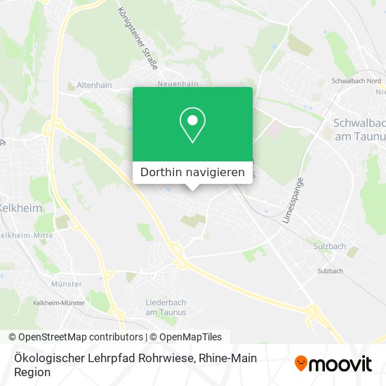 Ökologischer Lehrpfad Rohrwiese Karte