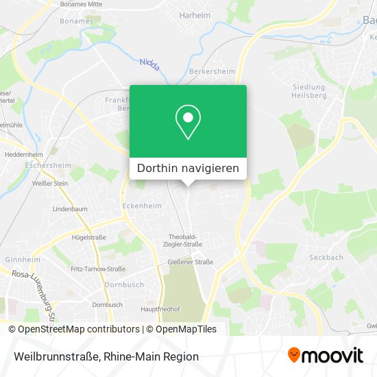 Weilbrunnstraße Karte