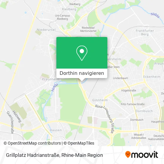 Grillplatz Hadrianstraße Karte