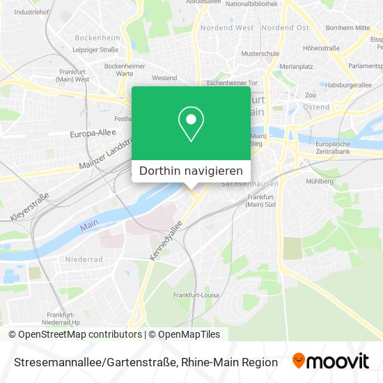 Stresemannallee/Gartenstraße Karte