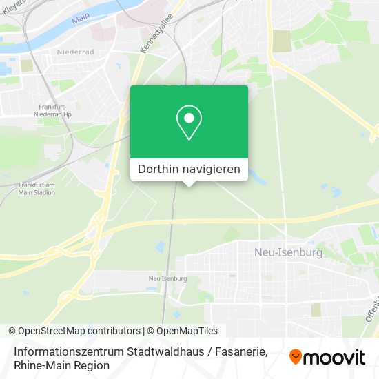 Informationszentrum Stadtwaldhaus / Fasanerie Karte