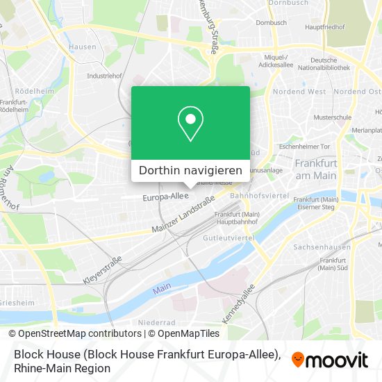 Block House (Block House Frankfurt Europa-Allee) Karte