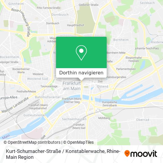 Kurt-Schumacher-Straße / Konstablerwache Karte