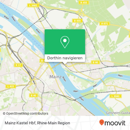 Mainz-Kastel Hbf Karte