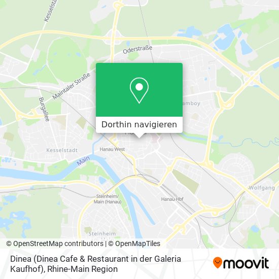 Dinea (Dinea Cafe & Restaurant in der Galeria Kaufhof) Karte