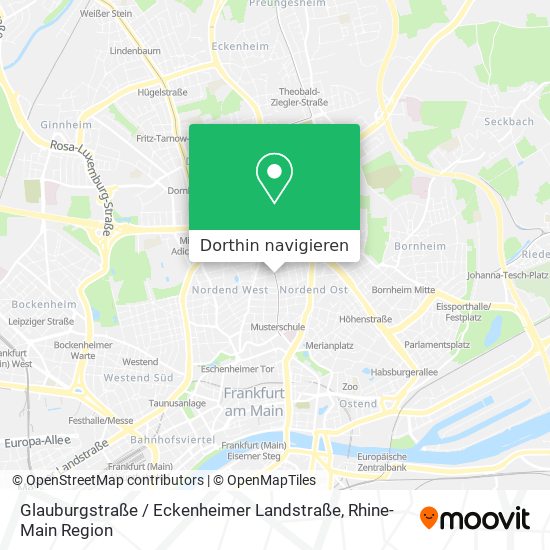 Glauburgstraße / Eckenheimer Landstraße Karte