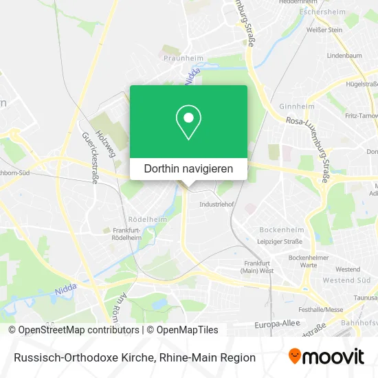 Russisch-Orthodoxe Kirche Karte