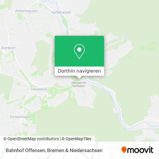 Bahnhof Offensen Karte