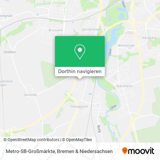 Metro-SB-Großmärkte Karte