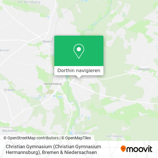Christian Gymnasium (Christian Gymnasium Hermannsburg) Karte