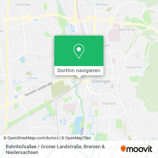Bahnhofsallee / Groner Landstraße Karte