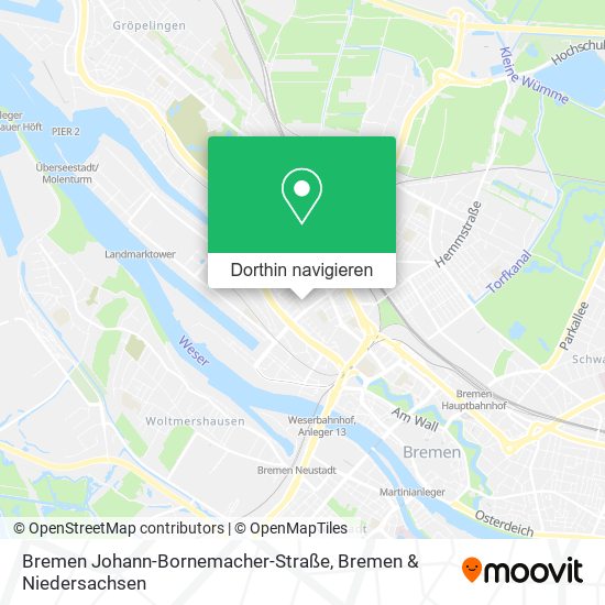 Bremen Johann-Bornemacher-Straße Karte