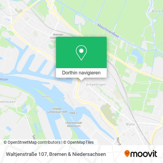 Waltjenstraße 107 Karte
