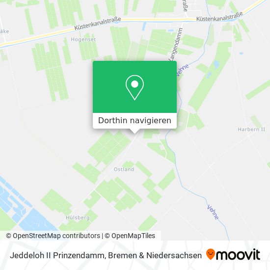 Jeddeloh II Prinzendamm Karte