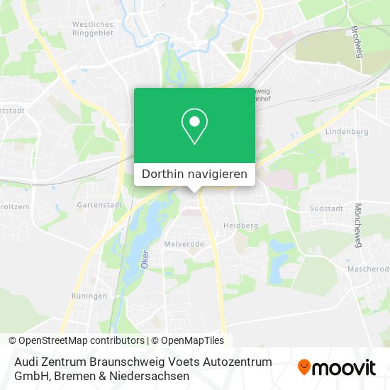 Audi Zentrum Braunschweig Voets Autozentrum GmbH Karte