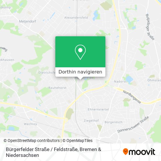 Bürgerfelder Straße / Feldstraße Karte