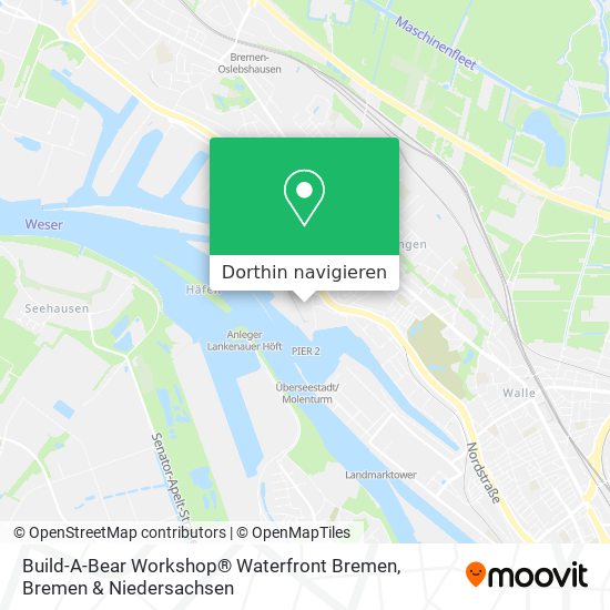 Build-A-Bear Workshop® Waterfront Bremen Karte