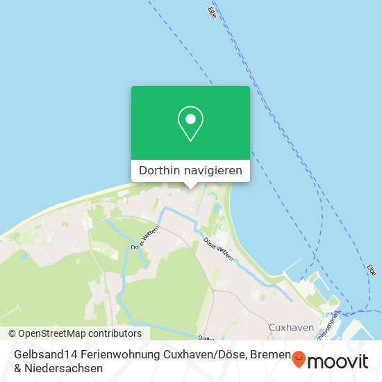 Gelbsand14 Ferienwohnung Cuxhaven / Döse Karte