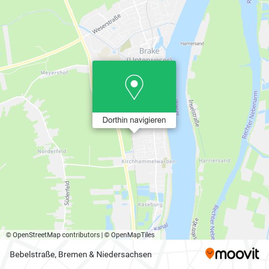 Bebelstraße Karte