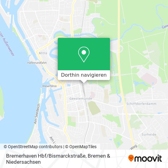 Bremerhaven Hbf/Bismarckstraße Karte