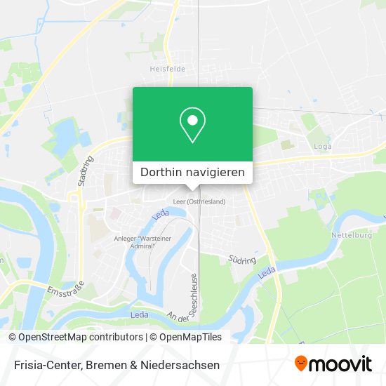 Frisia-Center Karte