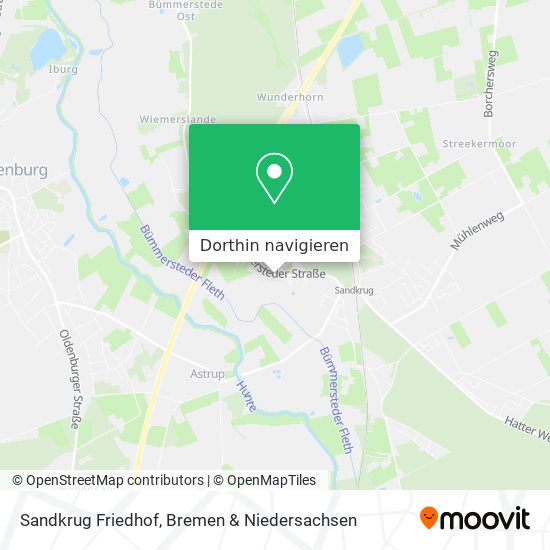 Sandkrug Friedhof Karte